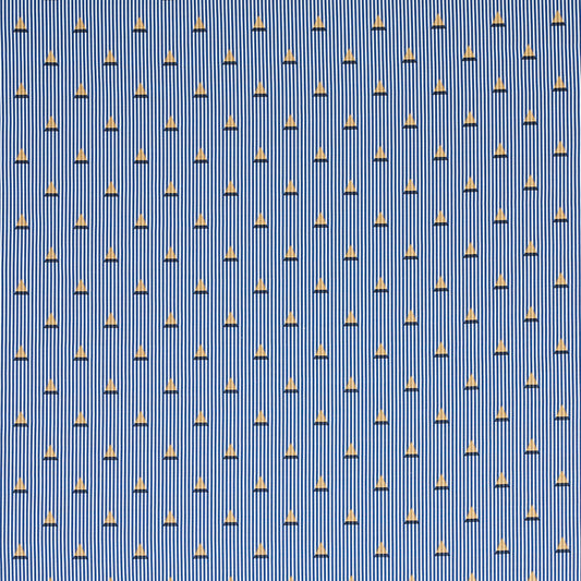 SCHUMACHER  MISTERIOSO LUDUS STRIPE PATTERNED WOVENS PATTERNED WOVENS BLUE   - 79361