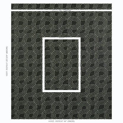 SCHUMACHER  INDOOR/OUTDOOR: PRINTS & WOVENS ALMA INDOOR/OUTDOOR   Carbon   - 79400