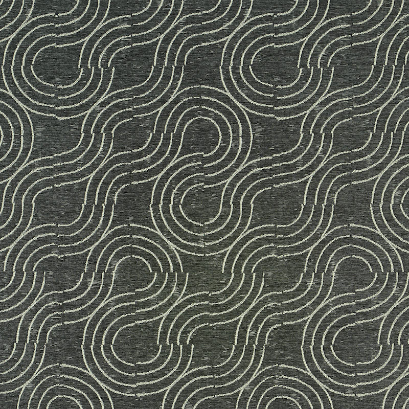 SCHUMACHER  INDOOR/OUTDOOR: PRINTS & WOVENS ALMA INDOOR/OUTDOOR   Carbon   - 79400