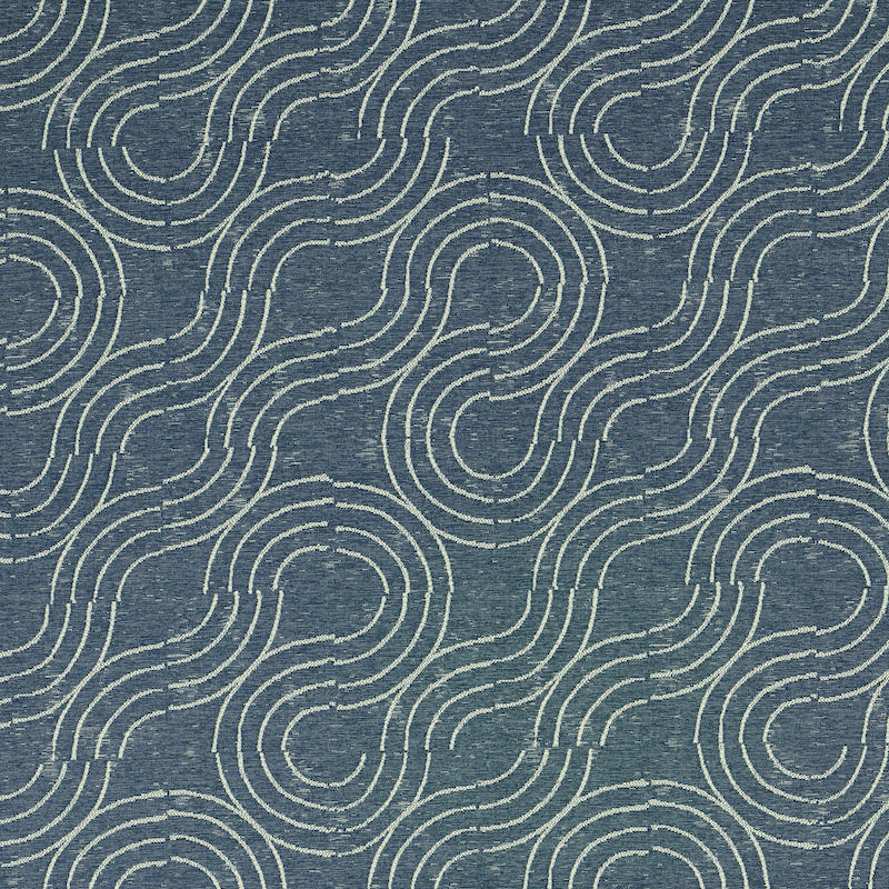 SCHUMACHER  INDOOR/OUTDOOR: PRINTS & WOVENS ALMA INDOOR/OUTDOOR   Denim   - 79401