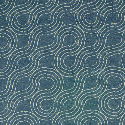 SCHUMACHER  INDOOR/OUTDOOR: PRINTS & WOVENS ALMA INDOOR/OUTDOOR   Denim   - 79401
