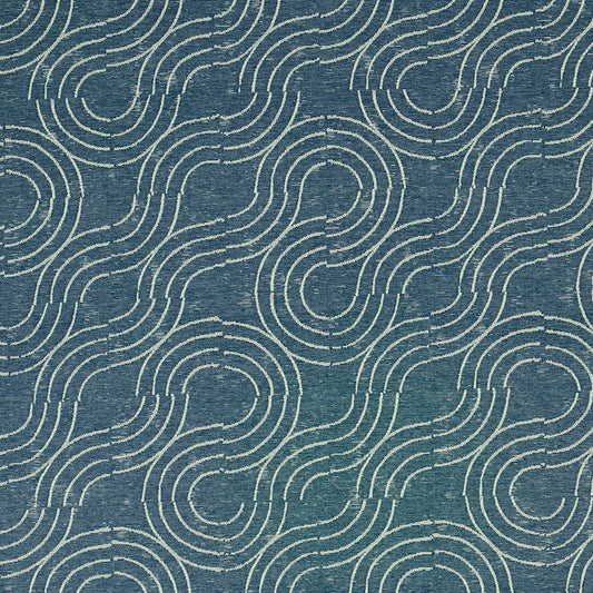 SCHUMACHER  INDOOR/OUTDOOR: PRINTS & WOVENS ALMA INDOOR/OUTDOOR   Denim   - 79401