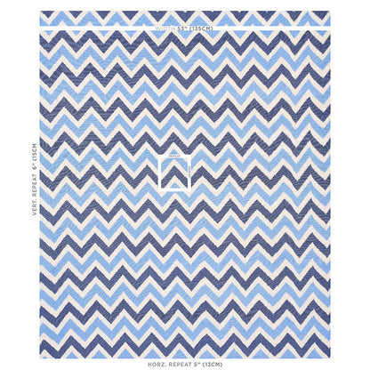 SCHUMACHER  IKATS VEDADO IKAT PATTERN WOVENS PATTERN WOVENS INDIGO   - 79460