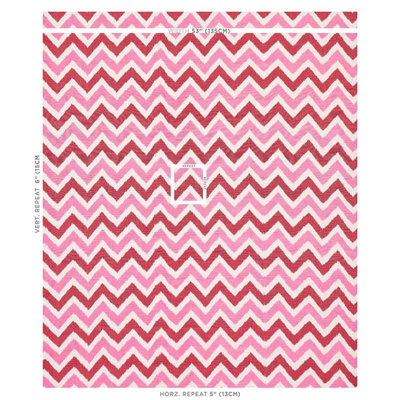 SCHUMACHER  HAPPY TOGETHER VEDADO IKAT PATTERN WOVENS PATTERN WOVENS PINK   - 79461