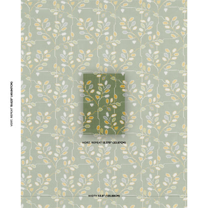 SCHUMACHER  NEISHA CROSLAND TUMBLE WEED ??PINGL?? WOVEN WOVEN MEADOW GREEN   - 79514