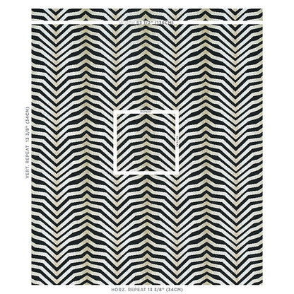 SCHUMACHER  NEISHA CROSLAND ARCURE ??PINGL?? WOVEN WOVEN ZEBRA BLACK   - 79521