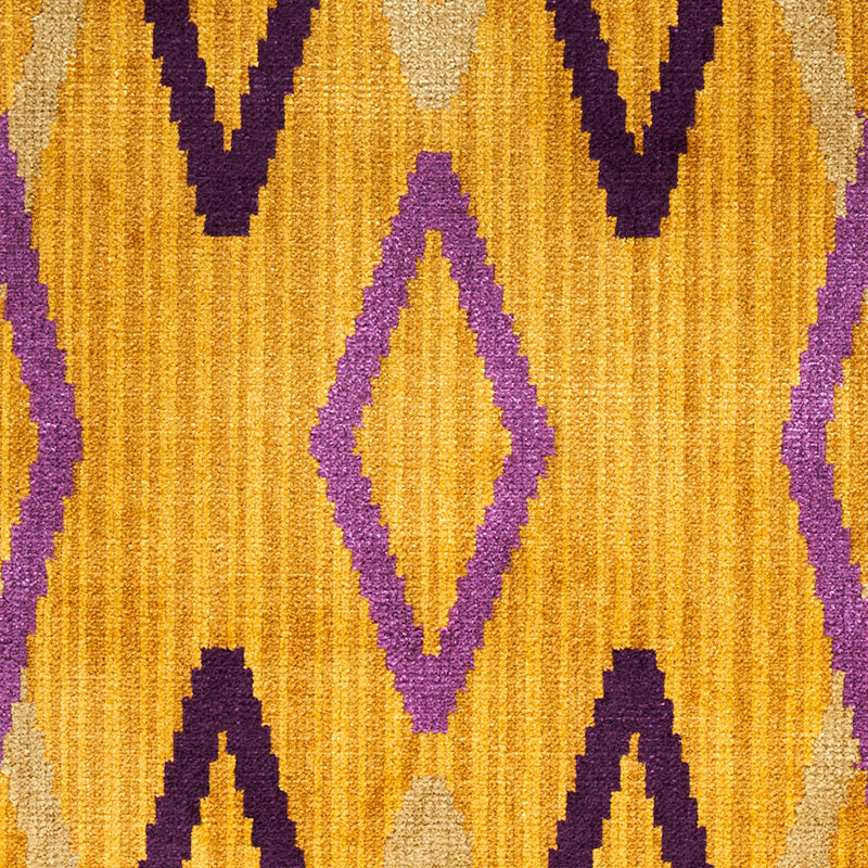 SCHUMACHER FABRIC  NEISHA CROSLAND KYOTO TRELLIS   SAFFRON   - 79532