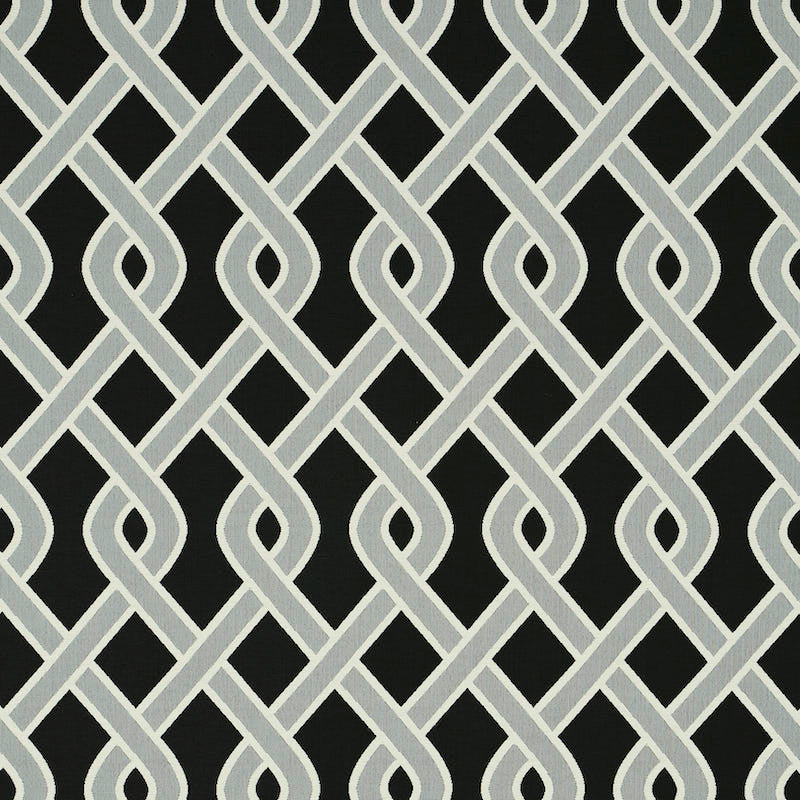 SCHUMACHER  INDOOR/OUTDOOR: PRINTS & WOVENS CLEO TRELLIS INDOOR/OUTDOOR   Black   - 79571