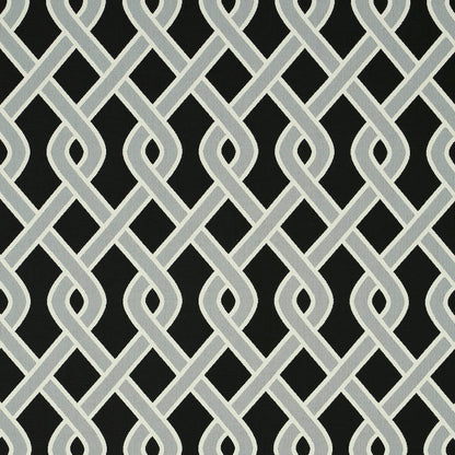 SCHUMACHER  INDOOR/OUTDOOR: PRINTS & WOVENS CLEO TRELLIS INDOOR/OUTDOOR   Black   - 79571