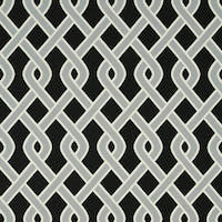 SCHUMACHER  INDOOR/OUTDOOR: PRINTS & WOVENS CLEO TRELLIS INDOOR/OUTDOOR   Black   - 79571