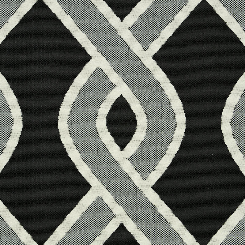 SCHUMACHER  INDOOR/OUTDOOR: PRINTS & WOVENS CLEO TRELLIS INDOOR/OUTDOOR   Black   - 79571