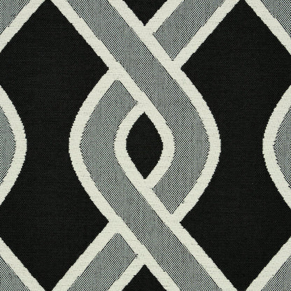 SCHUMACHER  INDOOR/OUTDOOR: PRINTS & WOVENS CLEO TRELLIS INDOOR/OUTDOOR   Black   - 79571