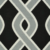 SCHUMACHER  INDOOR/OUTDOOR: PRINTS & WOVENS CLEO TRELLIS INDOOR/OUTDOOR   Black   - 79571