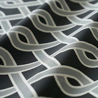 SCHUMACHER  INDOOR/OUTDOOR: PRINTS & WOVENS CLEO TRELLIS INDOOR/OUTDOOR   Black   - 79571