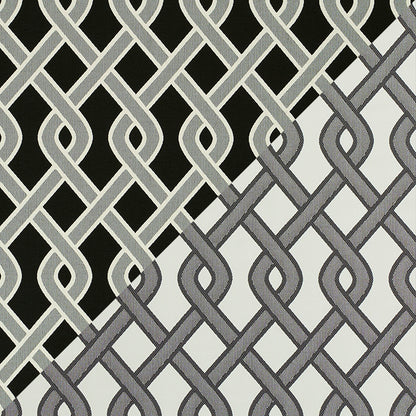 SCHUMACHER  INDOOR/OUTDOOR: PRINTS & WOVENS CLEO TRELLIS INDOOR/OUTDOOR   Black   - 79571
