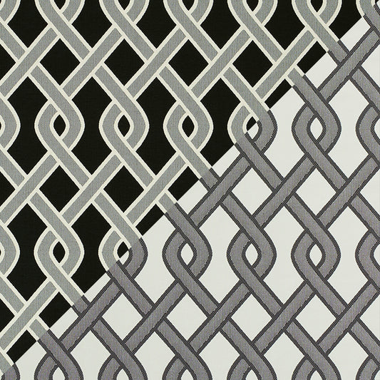 SCHUMACHER  INDOOR/OUTDOOR: PRINTS & WOVENS CLEO TRELLIS INDOOR/OUTDOOR   Black   - 79571