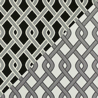 SCHUMACHER  INDOOR/OUTDOOR: PRINTS & WOVENS CLEO TRELLIS INDOOR/OUTDOOR   Black   - 79571