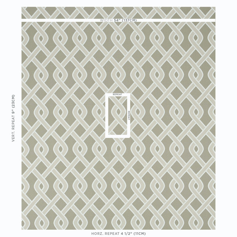 SCHUMACHER  INDOOR/OUTDOOR: PRINTS & WOVENS CLEO TRELLIS INDOOR/OUTDOOR   Neutral   - 79572