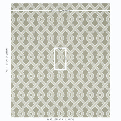 SCHUMACHER  INDOOR/OUTDOOR: PRINTS & WOVENS CLEO TRELLIS INDOOR/OUTDOOR   Neutral   - 79572