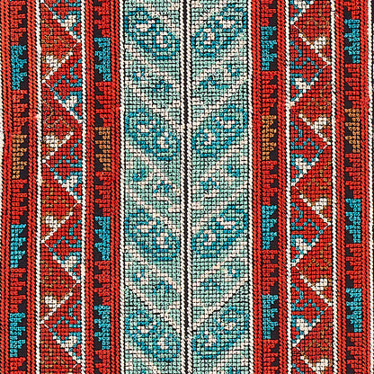 SCHUMACHER  BOHEMIA VINKA EMBROIDERY EMBROIDERIES EMBROIDERIES RED , BLACK   - 79621