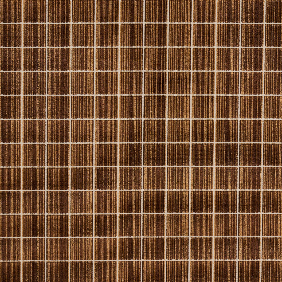 Mocha cut velvet fabric with a plush, textured surface.