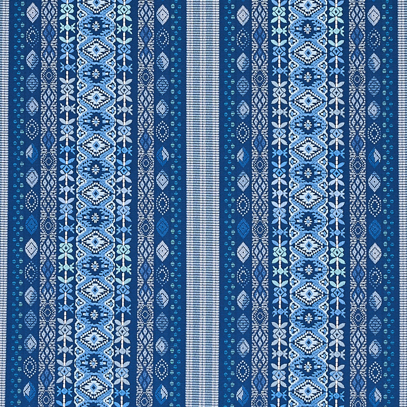 SCHUMACHER  BOHEMIA COSIMA EMBROIDERY EMBROIDERIES EMBROIDERIES BLUE MULTI   - 79680
