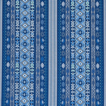 SCHUMACHER  BOHEMIA COSIMA EMBROIDERY EMBROIDERIES EMBROIDERIES BLUE MULTI   - 79680