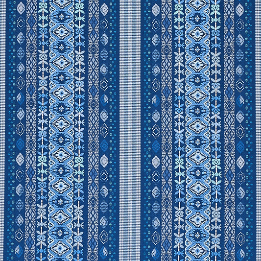SCHUMACHER  BOHEMIA COSIMA EMBROIDERY EMBROIDERIES EMBROIDERIES BLUE MULTI   - 79680