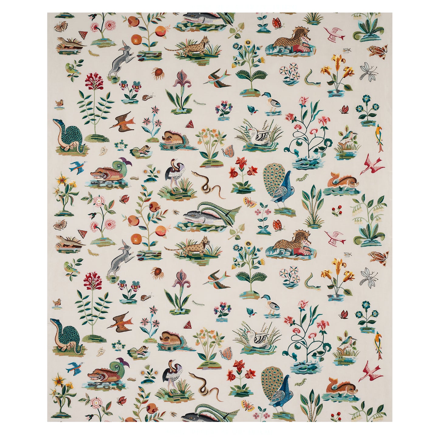 SCHUMACHER  SCHUMACHER MASTERPIECES ROYAL SILK EMBROIDERY EMBROIDERIES EMBROIDERIES MULTI   - 79690