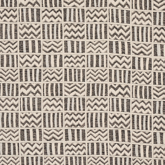 SCHUMACHER  COPACABANA KUDU PATTERN WOVEN PATTERN WOVEN BLACK   - 79760