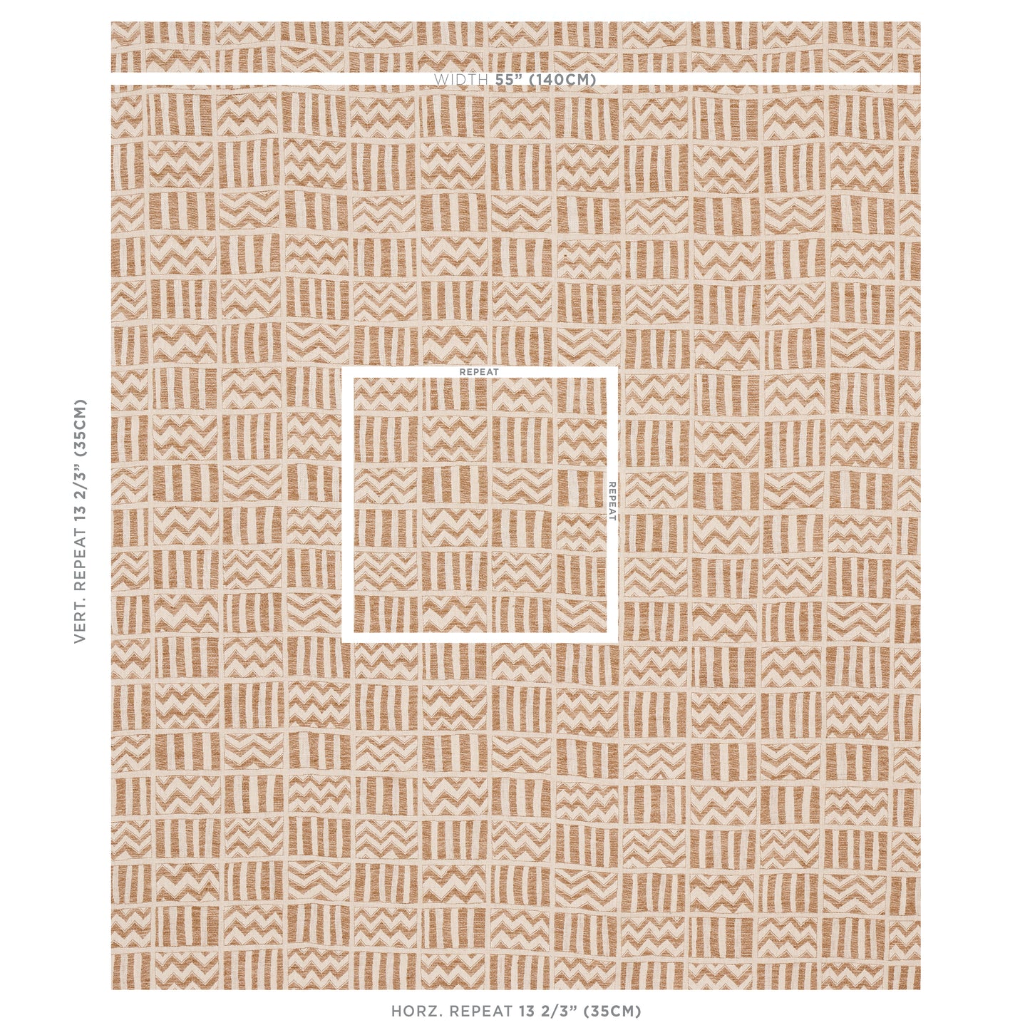SCHUMACHER  COPACABANA KUDU PATTERN WOVEN PATTERN WOVEN SAND   - 79761