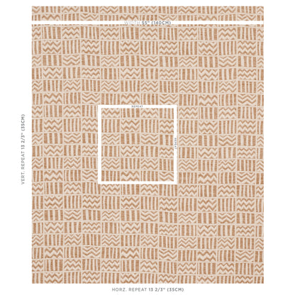SCHUMACHER  COPACABANA KUDU PATTERN WOVEN PATTERN WOVEN SAND   - 79761