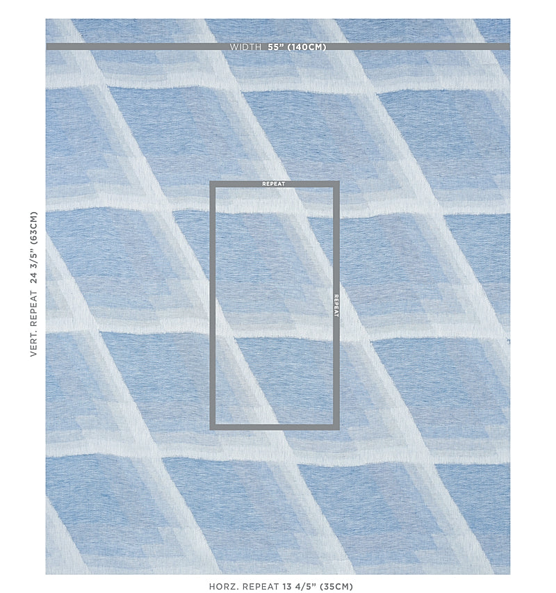 SCHUMACHER  NATURA CANSO CASEMENT SHEERS & CASEMENTS SHEERS & CASEMENTS BLUE   - 79812