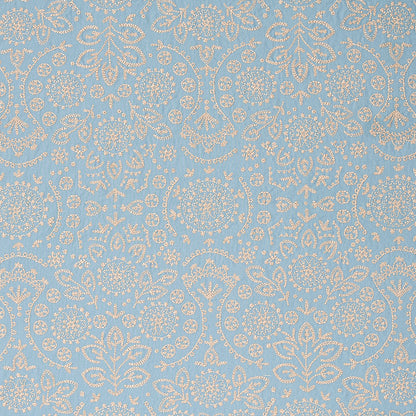 Chambray fabric with embroidery design - 79860