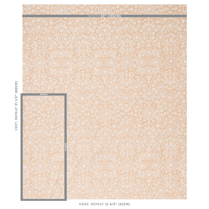 SCHUMACHER  BOHEMIA Tiana Embroidery EMBROIDERIES EMBROIDERIES NATURAL   - 79861