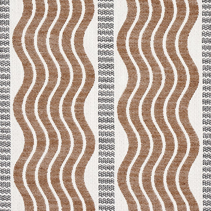SCHUMACHER  COPACABANA SINA STRIPE PATTERN WOVEN PATTERN WOVEN BROWN   - 79942