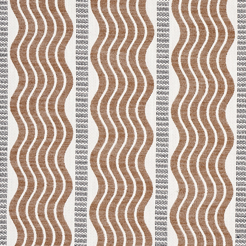 SCHUMACHER  COPACABANA SINA STRIPE PATTERN WOVEN PATTERN WOVEN BROWN   - 79942