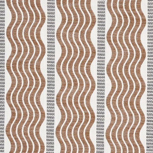 SCHUMACHER  COPACABANA SINA STRIPE PATTERN WOVEN PATTERN WOVEN BROWN   - 79942