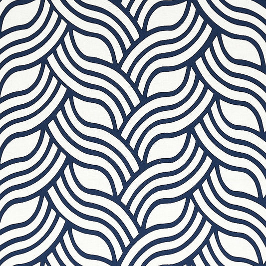 SCHUMACHER  NATURA SANGOMAR APPLIQU?? EMBROIDERIES EMBROIDERIES NAVY   - 79951