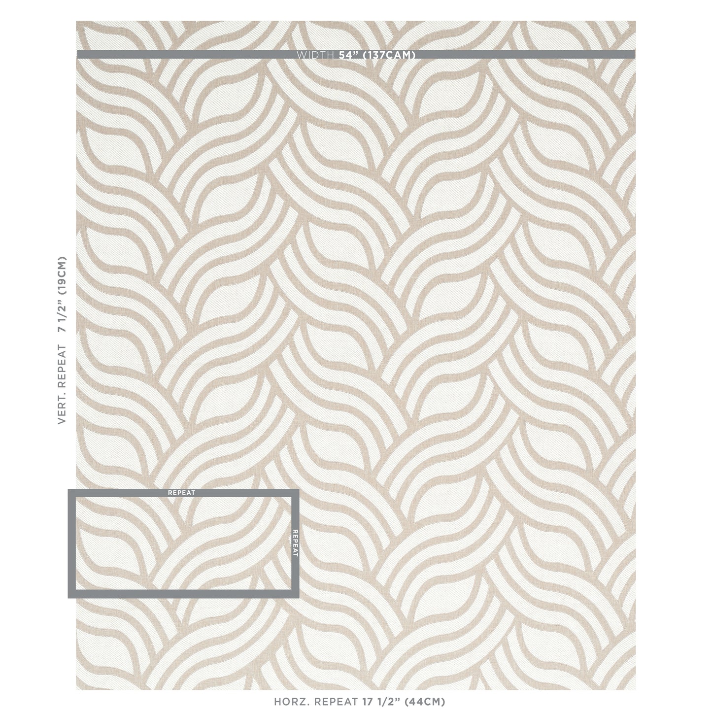 SCHUMACHER  NATURA SANGOMAR APPLIQU?? EMBROIDERIES EMBROIDERIES BROWN   - 79952