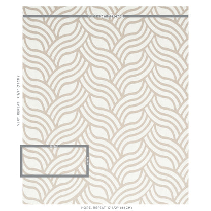 SCHUMACHER  NATURA SANGOMAR APPLIQU?? EMBROIDERIES EMBROIDERIES BROWN   - 79952