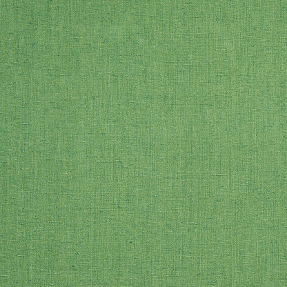 Green textured woven fabric swatch with linen-like weave, ideal for upholstery.