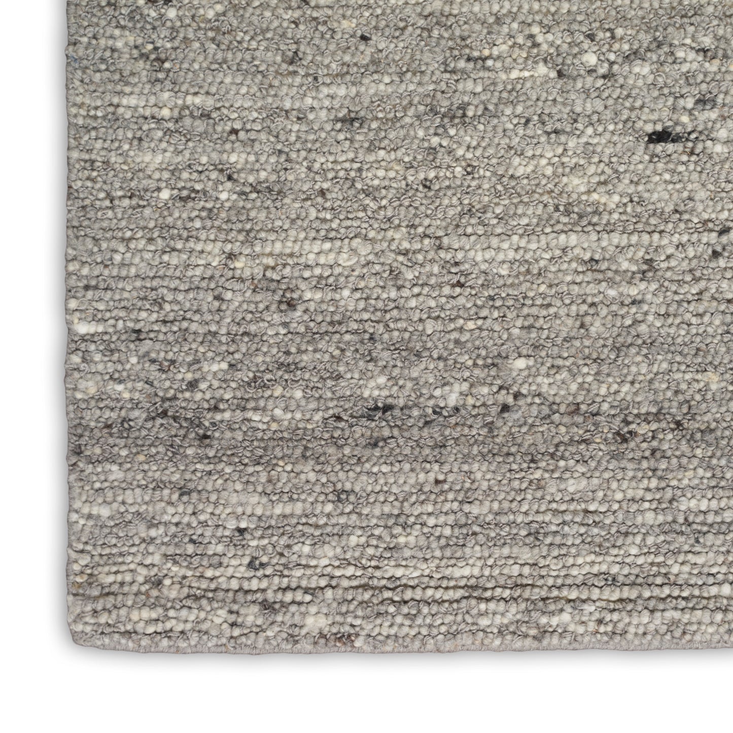 Beige-gray loop-pile rug close-up; textured, neutral, modern decor for living spaces.