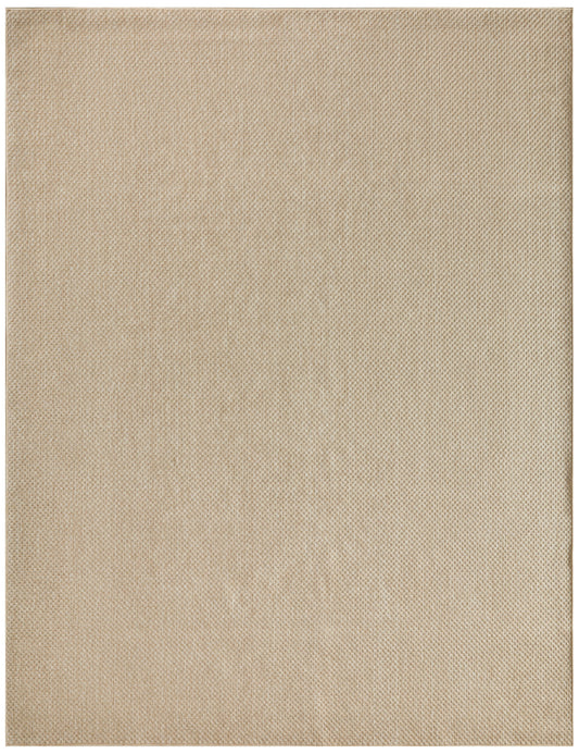 Rectangular beige woven fabric swatch with fine texture for neutral home decor.