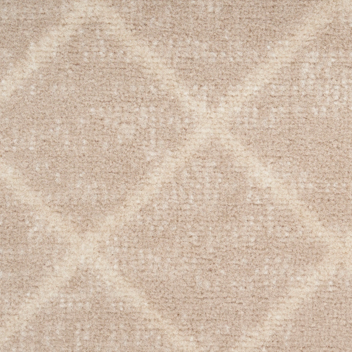 Beige plush area rug with subtle diamond lattice pattern and soft textured pile.
