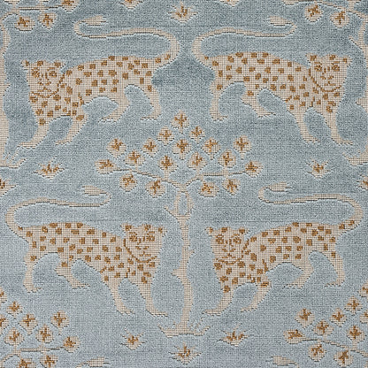 SCHUMACHER FABRIC  CUT & PATTERNED VELVETS WOODLAND LEOPARD VELVET   MINERAL   - 80080