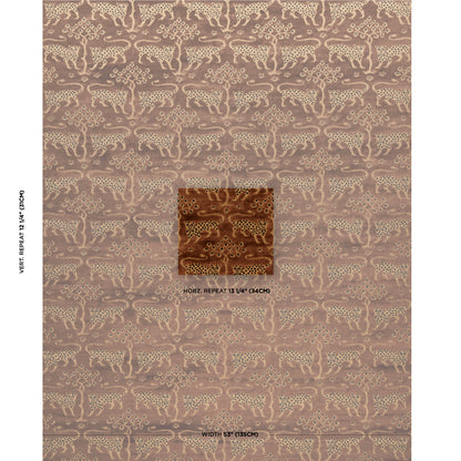 SCHUMACHER  CUT & PATTERNED VELVETS WOODLAND LEOPARD VELVET VELVETS,CUT VELVET,HIGH PERFORMANCE VELVETS,CUT VELVET,HIGH PERFORMANCE SEPIA   - 80083