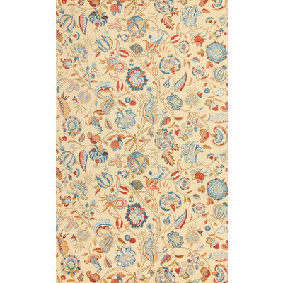 BRUNSCHWIG & FILS PRINT JACOBEANS BEIGE,BLUE,RED   - 8014106.195.0