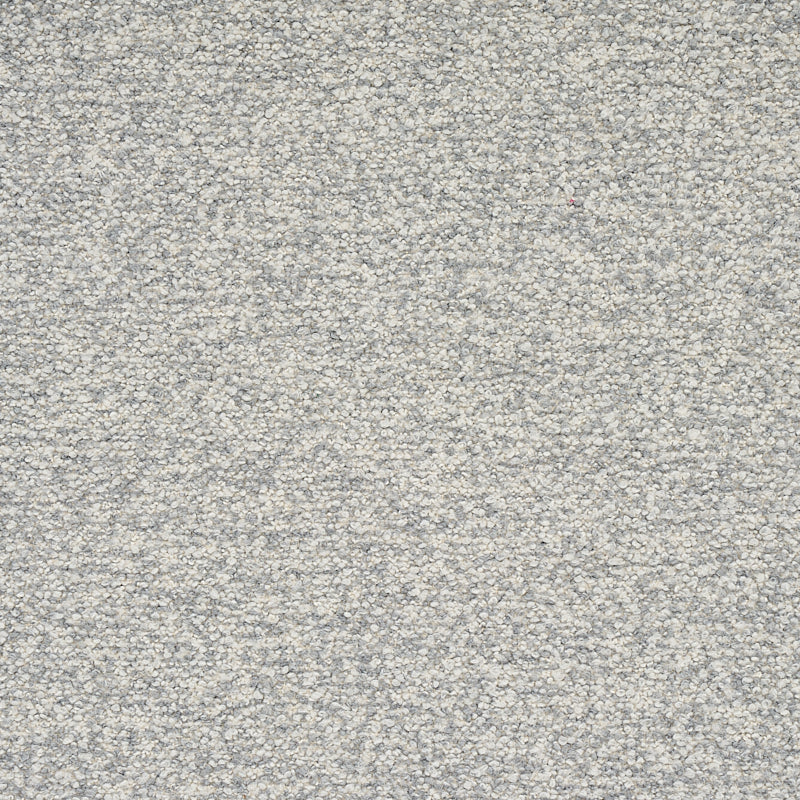 Light gray speckled loop-pile carpet texture for neutral residential flooring.