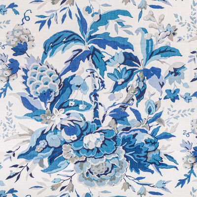 BRUNSCHWIG & FILS PRINT TROPICAL IVORY,INDIGO,BLUE   - 8015108.5.0